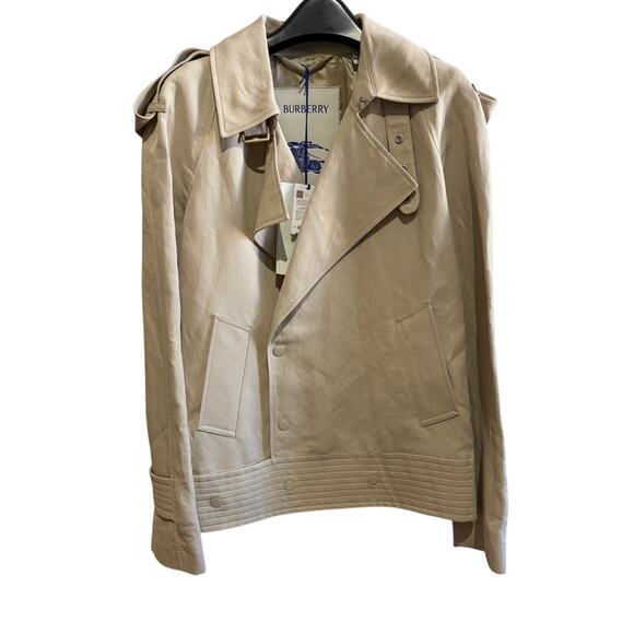 Burberry off-centre canvas trench jacket Light Beige 6 $2999 - Picture 8 of 11